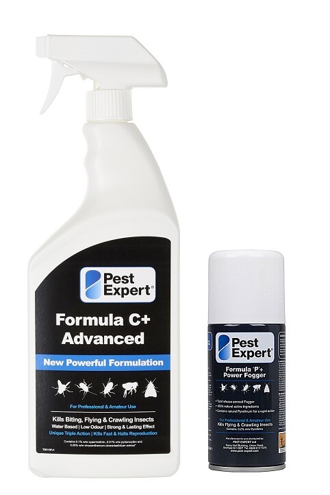 Pest Expert® Clothes Moth Killer Spray (1L) Moth Killer Fogger Bomb (150ml)