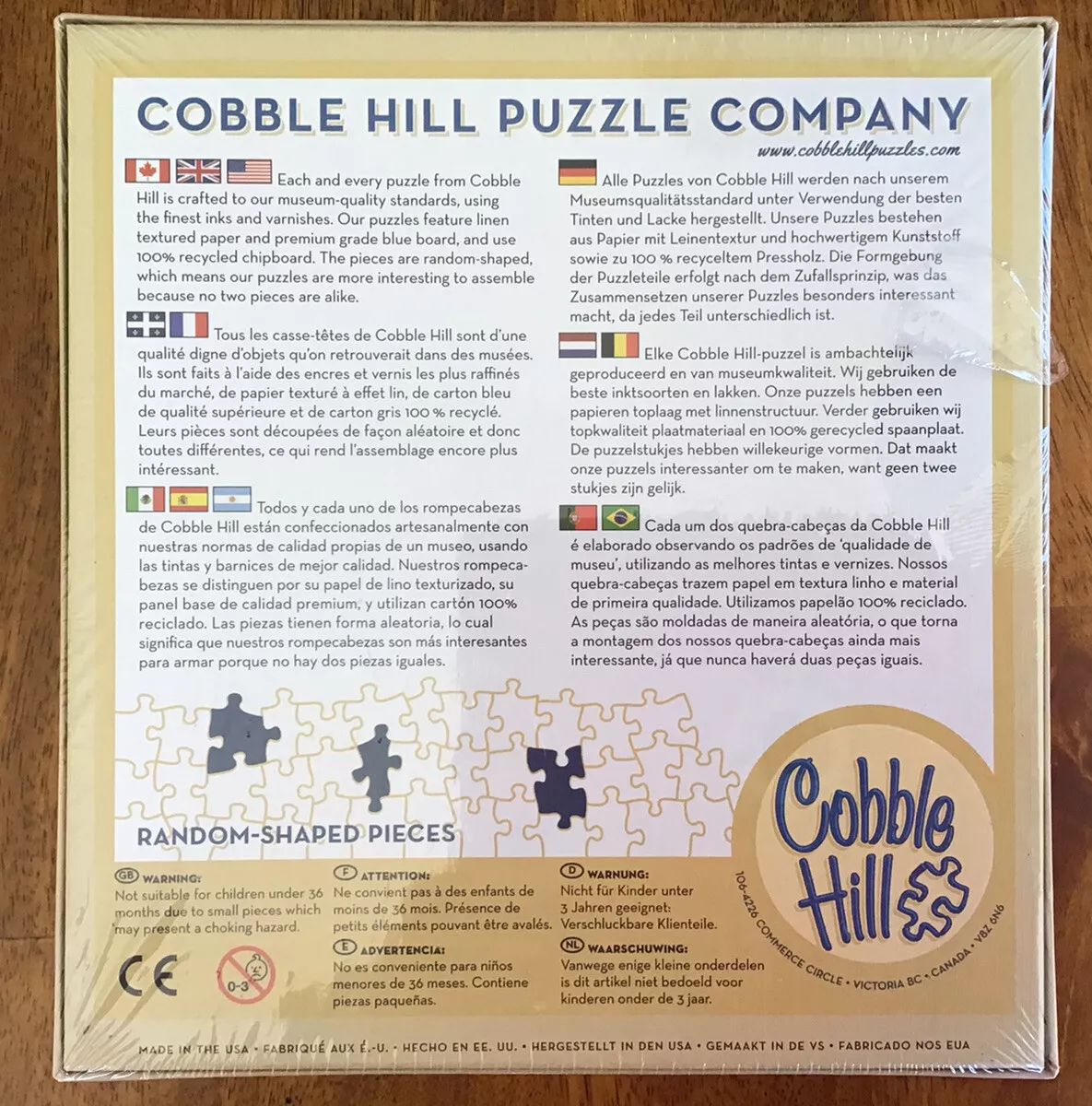 Cobble Hill puzzle; Two for the Road; 1,000 pieces New Factory Sealed