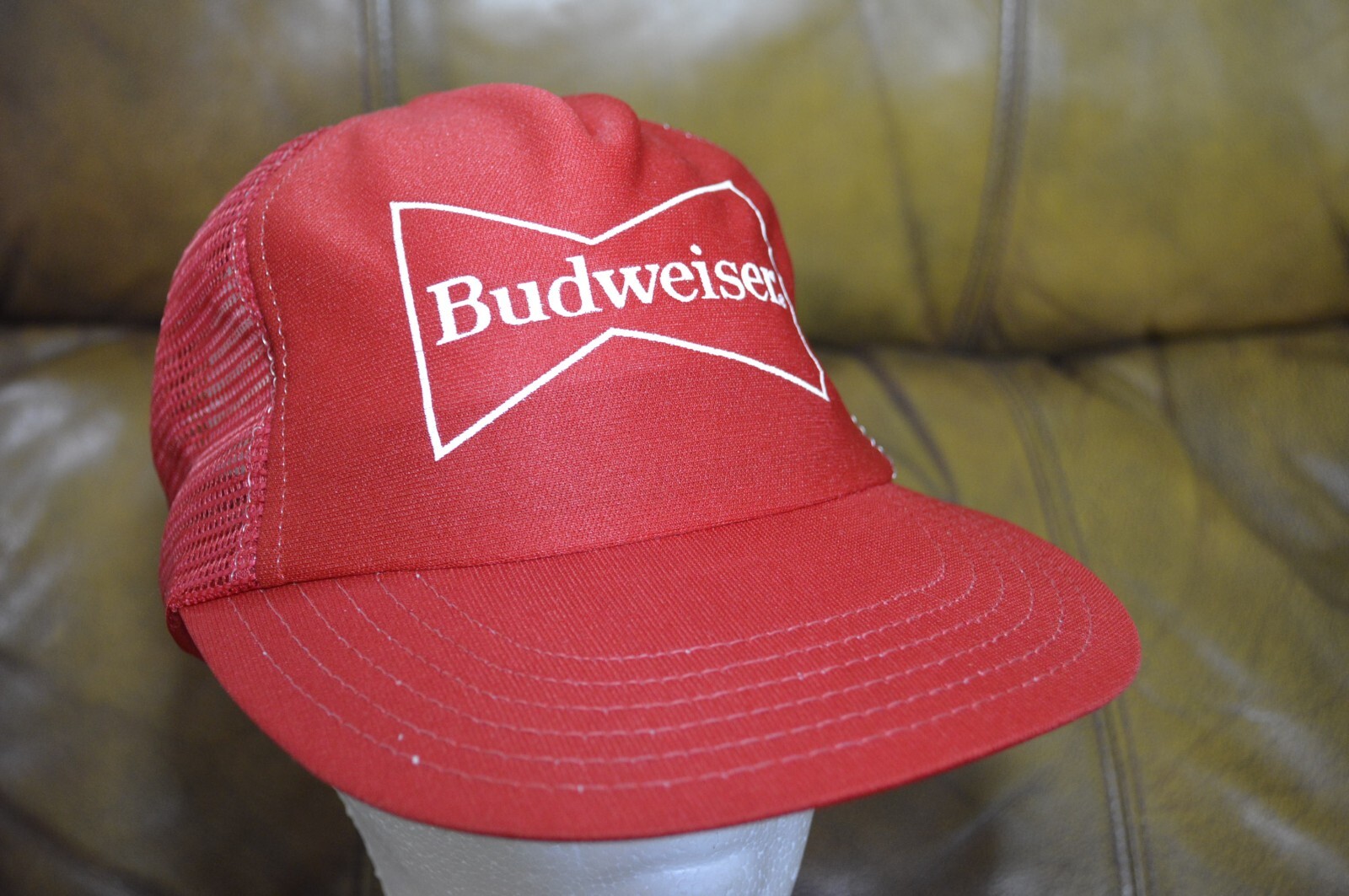 Vintage SnapBack MeshBack Adjustable Budweiser Ma… - image 6