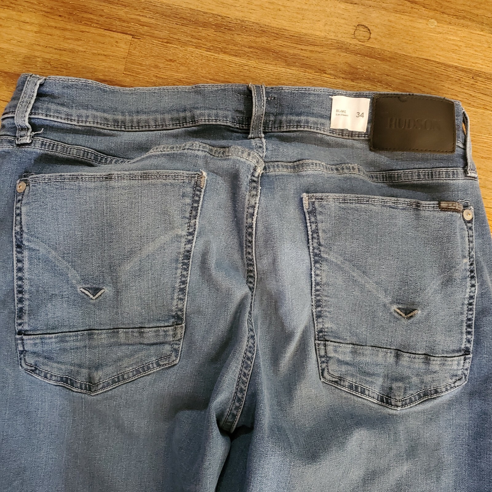 Hudson Blake Slim Straight Jeans. Men's Waist 34. Excellent Condition