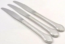 Oneida Summer Mist Set of 3 Hollow Knives Satin Teardrop Outlined Hdl  Stainless