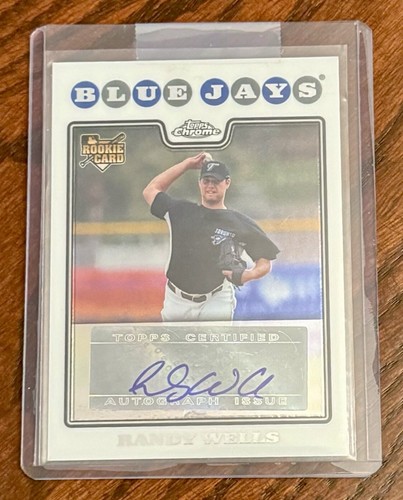 Randy Wells [Autograph] #239 2008 Topps Chrome card