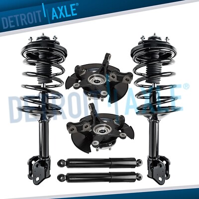 AWD Front Steering Knuckles Wheel Hubs Struts Rear Shocks for 2005 Honda Pilot