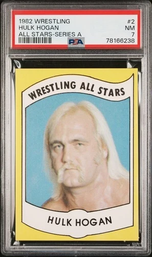 1982 Wrestling All Stars Series A 2 Hulk Hogan PSA 7 NEAR MINT