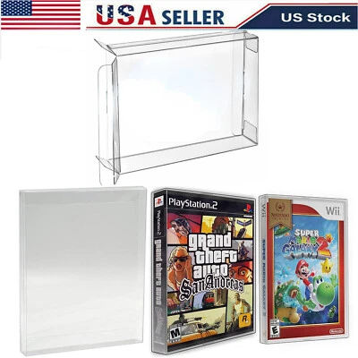 Video Game Protectors FOR PS2 WII-WII U GameCube Xbox 360 DVD Standard Case Pack