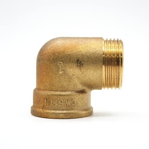 DOJA Barcelona | Tubo Gomito Ottone 90° | 3/4" | Maschio - Femmina | (c3G)