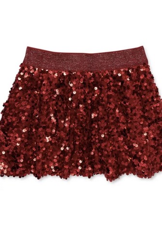 Girls Red Sequin Skirt Size 8 NEW - Picture 3 of 6