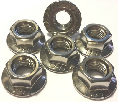 Suzuki RG500- Rear Sprocket Nut Kit (x6 Nuts) - A2 Stainless