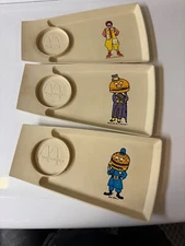 Vintage Mcdonalds TV Trays Lot 70's Ronald Big Mac Mayor Mccheese
