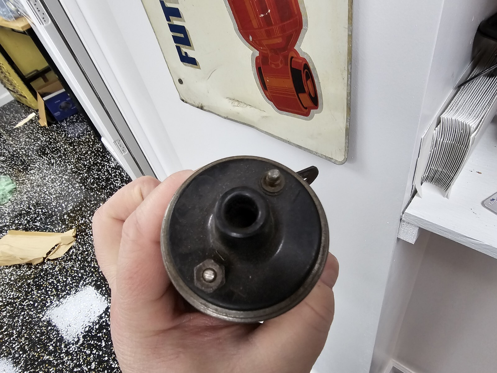 NOS VINTAGE EARLY HOT ROD GLASS IGNITION COIL FORD CHEVY HUDSON