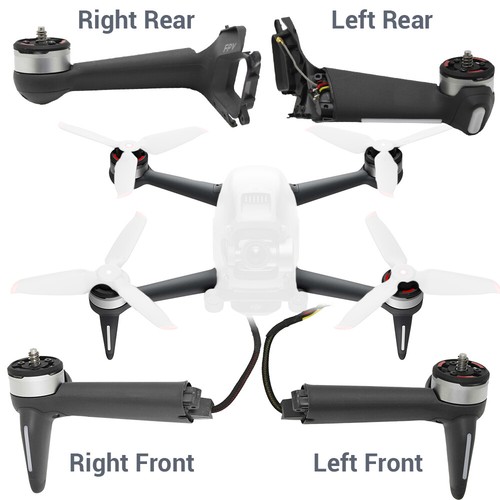 For DJI FPV Original Arm Shell with Motor LED Cover Antenna Cable Replacement - Picture 2 of 16