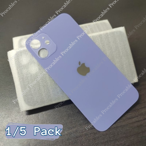 Lot For iPhone 15 14 13 12 11 8 XS XR Back Glass Replacement Big Hole Rear Cover - 第 1/8 張圖片