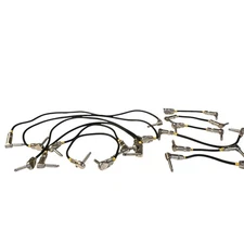 Switchcraft Right Angle Patch Cable Lot of 12 - Various Lengths