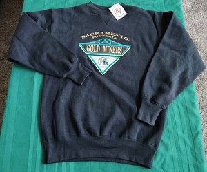 Vintage CFL Sacramento Gold Miners Crew  Midwest Embroidery Mens Med NWT