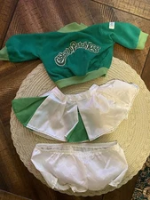 Cabbage Patch Kids Outfit Cheer Leader Green White Vintage E22