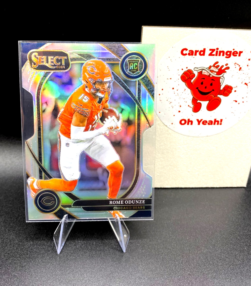2024 Panini Select ROME ODUNZE ROOKIE Club Level Silver Prizm Die-Cut (RC) Bears