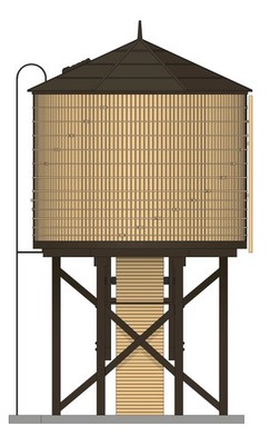 Broadway Limited 7927 HO Scale Water Tower Yellow No Power