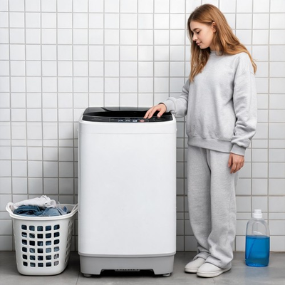 #ad #ad 17.8lbs Capacity Full Auto Washing Machine Spinner Dry Washer with Drain Pump US $209.99