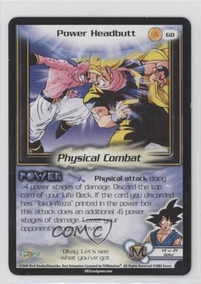 2003 Score Dragon Ball Z CCG - Kid Buu Saga Power Headbutt #68
