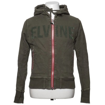Elvine, Kapuzenpullover, Größe: M, Grün, Baumwolle, Einfarbig, Sweat #CnD