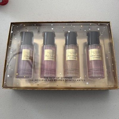 Victoria Secret Shimmer Fragrance Mist Set - 4 Bottles Of 2.5 Fl Oz