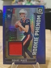 2024 Panini Donruss Optic - Rookie Phenom Drake Maye  Blue Hyper Prizm (MEM, RC)