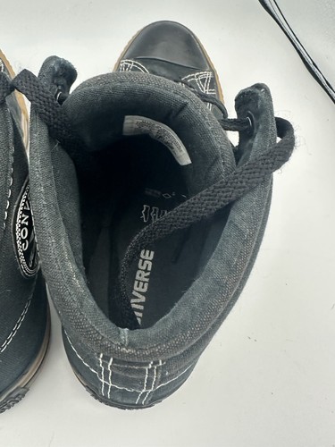 Converse Mens Size 9 All Star Chuck Taylor Shoes Black Gum Classic Mid Sneakers - Picture 5 of 7