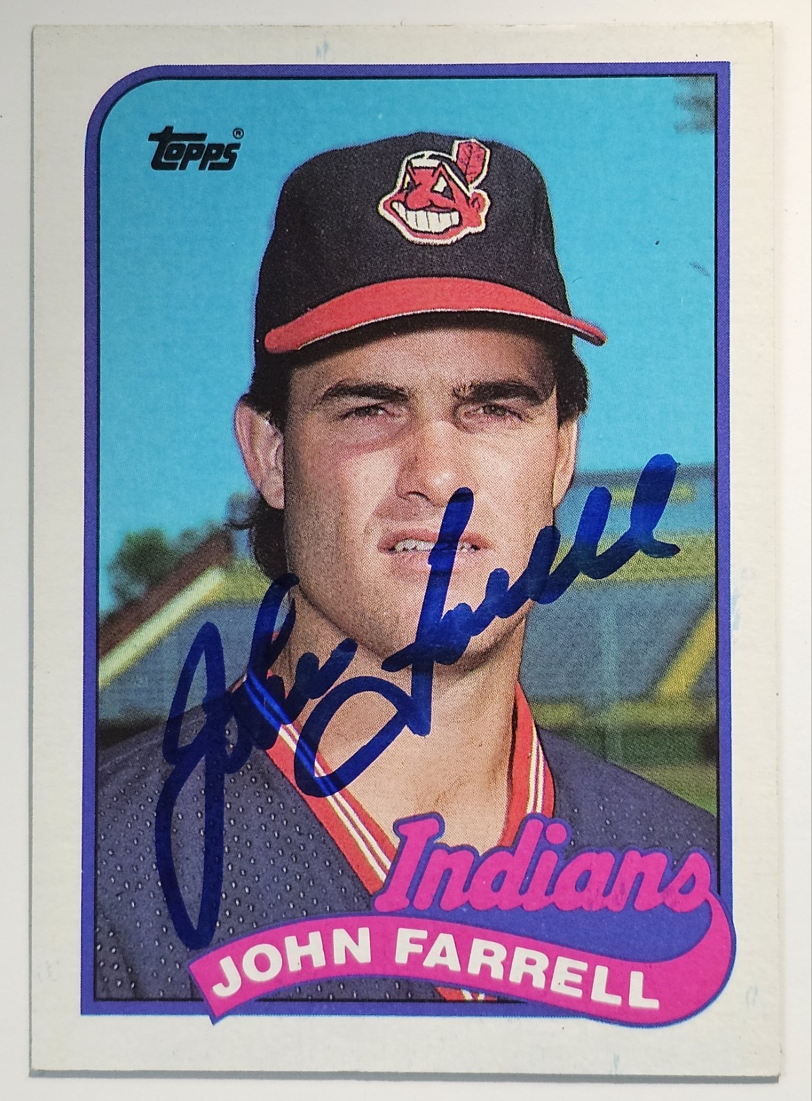 1989 TOPPS #227 JOHN FARRELL SIGNED AUTHENTIC AUTO-FREE USA SHIPPING