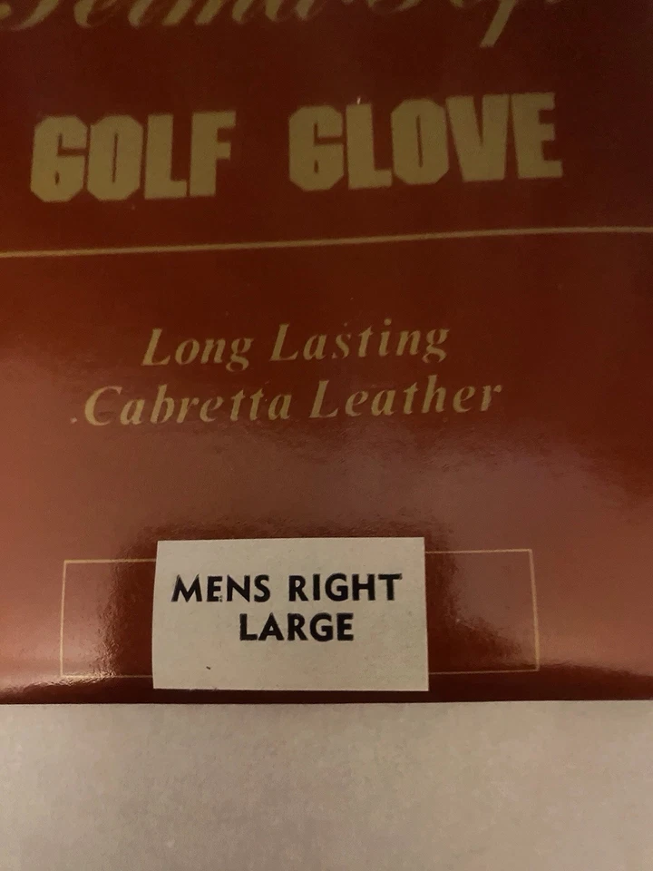 Guante de golf Titleist Permasoft vintage para hombre. Derecha. Cierre grande de cuero negro Foto 4 de 4