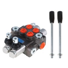 Hydraulic Monoblock Double Acting Control Valve 2 Spool 11 GPM SAE Ports