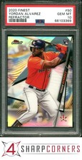 2020 FINEST REFRACTOR #50 YORDAN ALVAREZ RC ASTROS PSA 10