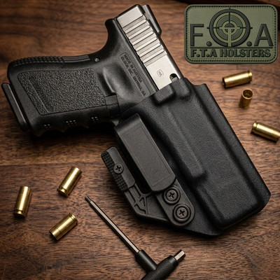 Mid Cut IWB Concealment Holster w/ Claw Wing Built-in Wedge - Appendix Carry