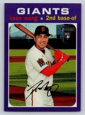 2020 Topps Heritage Chrome Purple Refractors #THC541 Kean Wong (ref 186169)