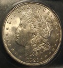 1921 Morgan Dollar ICG Brilliant Uncirculated Silver $1 BU Quality — photo 3