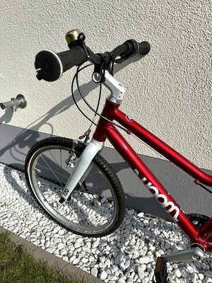 Woom 4 Kinderfahrrad 20 Zoll Metallic Rot mit Zubehör und OVP