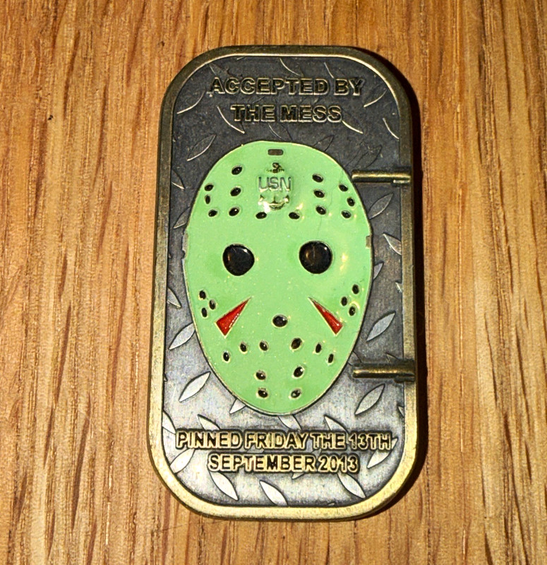 USN CPO 365 "Accepted by the Mess" Challenge Coin - September 2013