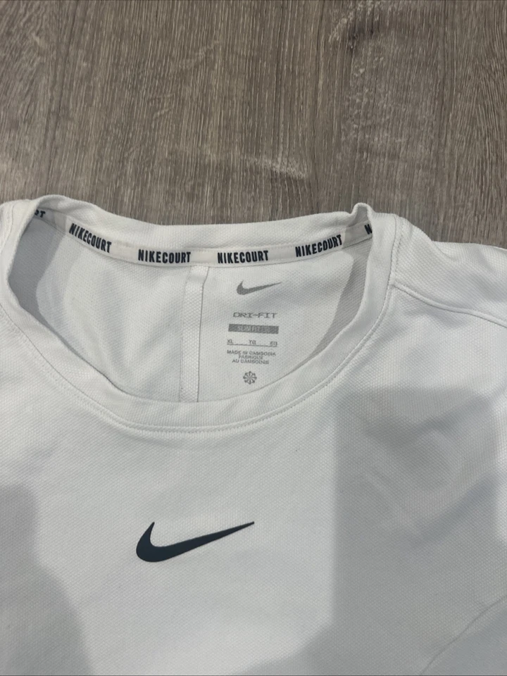 Nike Carlos Alcaraz 2023 Wimbledon Tennis Shirt XL Roger Federer Rafa Nadal - Image 2 of 4