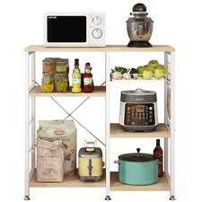 3-Tier Kitchen Bakers Rack Utility Microwave Oven Stand Storage Cart Workstation