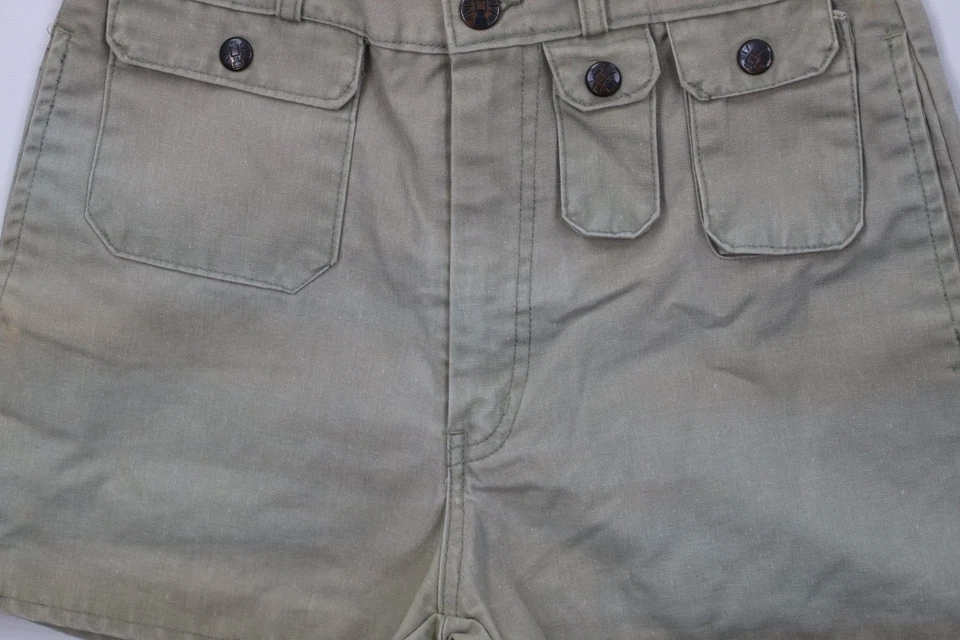 Pantalones Cortos De Colección Años 70 80 Coleman Camping Para Hombres 29 Envejecidos Trekking Verde OD Foto 3 de 4