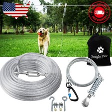 Dog Tie Out Runner for Yard,Trolley System for Large Dogs, Dog Zipline Aerial...