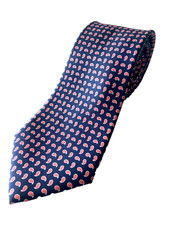 Ralph Lauren Paisley Pattern Silk Neck Tie Hand Made In Italy 58 x 3.25