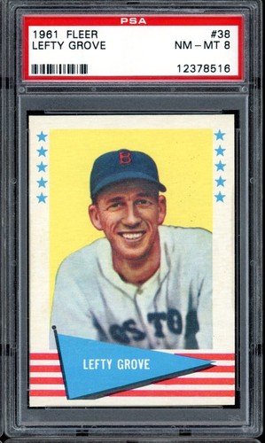 1961 Fleer Baseball #38 Lefty Grove PSA 8