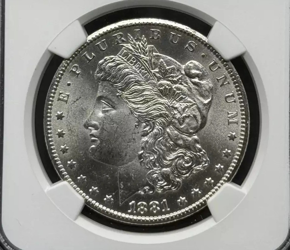 1881 CC Morgan Silver One Dol lar Coin $1 Carson City