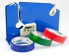 Food Vacuum Bag Neck Sealer Machine Plastic Bag Sealer Inc 8 Sealing Tapes Blue