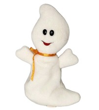 TY Beanie Baby Spooky The Ghost Figure Plush Toy Bean Bag Halloween Decor 1995