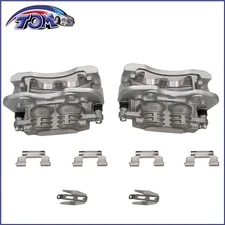 2pcs Rear Brake Calipers w/ Bracket for Chevrolet Silverado 1500 Cadillac 00-06