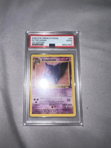 Gengar(Ectoplasma) French 5/62 Fossil first edition psa 2 unique very low pop.