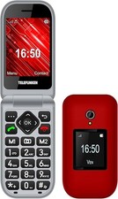 Téléphone Portable a Clapet Telefunken S460 Rouge SMS Bluetooth Ecran 2.8" NEUF