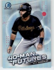 2021 Bowman Chrome 40-Man Futures Nick Gonzales #6 PIT