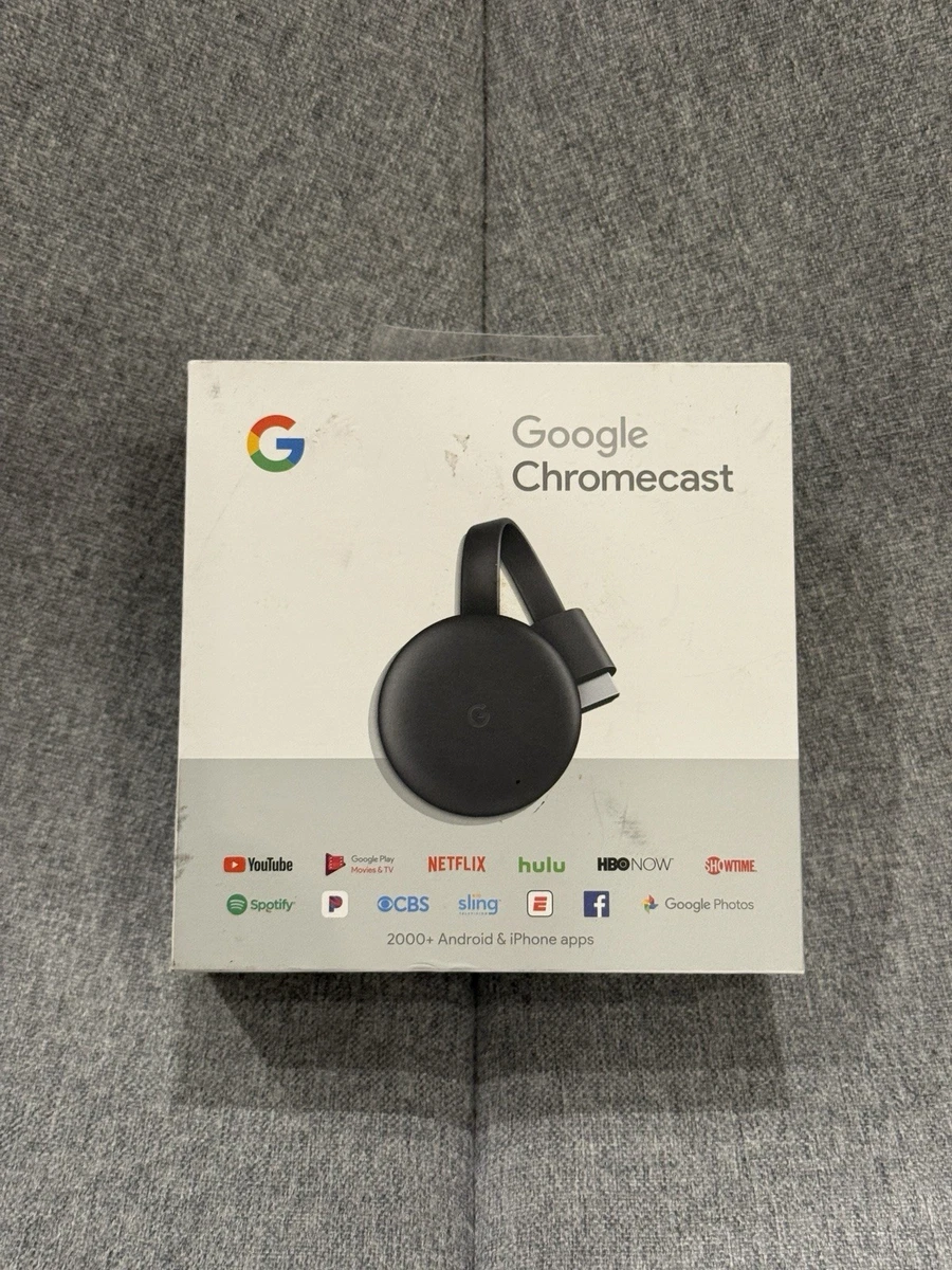 Google Chromecast (3rd Generation) Black 1080p (FHD) Maximum